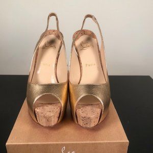 Christian Louboutin So Private 120MM Calf Lame'